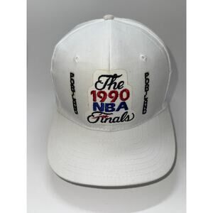 Vintage Portland Trailblazers 1990 NBA Finals Snapback Hat Black White